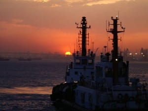 bateau de fret maritime 